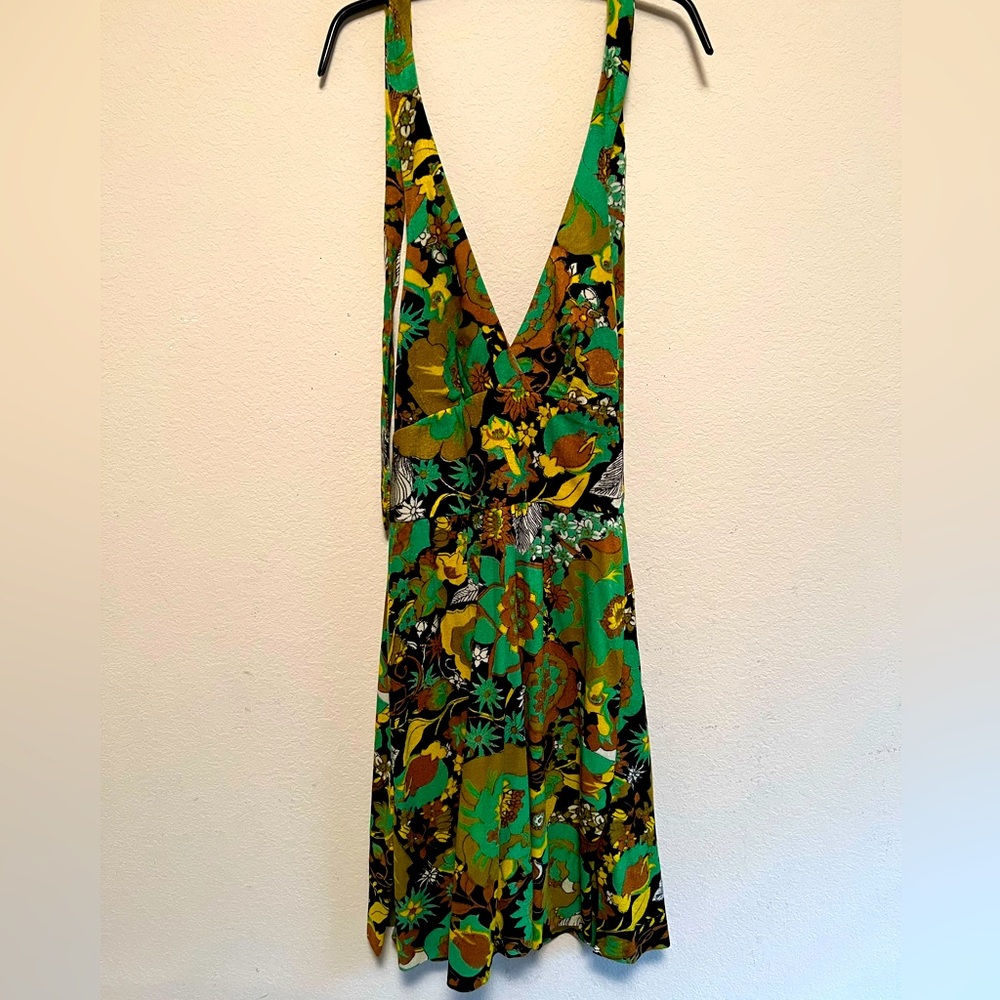 Hippie chic vintage halter dress!